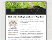 Tablet Screenshot of digyourdog.com